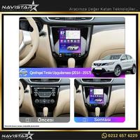 Nissan Qashqai Tesla 2014-2017 Model 2GB + 32GB Android 13 Kablosuz Carplay Navigasyon Multimedya Sistemi