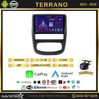 Nissan Terrano  2014-2016 Model 2GB + 64GB Android 13 Kablosuz Carplay Navigasyon Multimedya Sistemi 