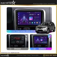 Nissan Terrano  2014-2016 Model 2GB + 64GB Android 13 Kablosuz Carplay Navigasyon Multimedya Sistemi 