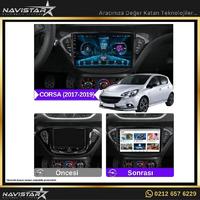 Opel Corsa 2017-2019 Model 2+64GB Android 13 Kablosuz Carplay Navigasyon Multimedya Sistemi 