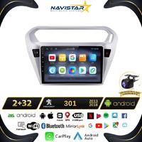 Peugeot 301 2+64GB Kablosuz Carplay 2013-2018 Android 13 Navigasyon Multimedya Sistemi 