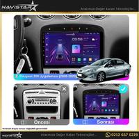 Peugeot 308  2008-2020 Model 2GB + 64GB Android 13 Kablosuz Carplay Navigasyon Multimedya Sistemi 