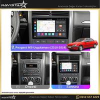 Peugeot 405  2010-2019 Model 2GB + 64GB Android 13 Kablosuz Carplay Navigasyon Multimedya Sistemi 