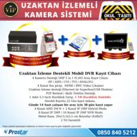 Profesyonel Servis Araç Kamera Seti 4 Kameralı Kayıtlı 1 Tb Harddiskli Tak Kullan Set