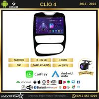 Renault Clio 4 Kablosuz Carplay 2+64GB Android 13 Navigasyon Multimedya Sistemi 2016-2019 