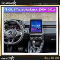 Renault Clio 5 Tesla 2020-2021 Model 2GB + 32GB Kablosuz Carplay Navigasyon Multimedya Sistemi