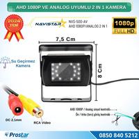 Şapkalı AHD 1080P ve Analog Pal Çevirilebilir Gece Görüşlü AV girişli Metal Ayaklı Full HD Kamera