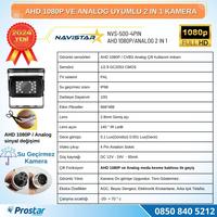 Şapkalı AHD 1080P ve Analog Pal Çevirilebilir Gece Görüşlü Metal Ayaklı Full HD Kamera