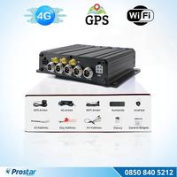 SD Kartlı Uzaktan izlemeli 4 Kanal 1080P GPS 4G WIFI  E5204 Profesyonel Mobil DVR Kayıt Cihazı