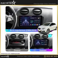 Seat Ibiza 20082015 Model 2GB + 64GB Android 13 Kablosuz Carplay Navigasyon Multimedya Sistemi 