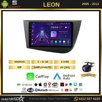 Seat Leon 2005-2012 Model 2GB + 64GB Android 13 Kablosuz Carplay Navigasyon Multimedya Sistemi 