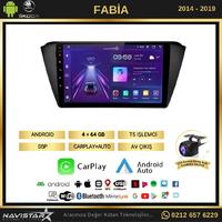 Skoda Fabia 2014-2019 Model 4+64 GB Android 13 Kablosuz Carplay Navigasyon Multimedya Sistemi 