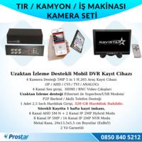 Tır Kamyon İş Makinası Için Uzaktan İzlemeli 4 Kameralı 320 Gb Harddisk Kamera Seti