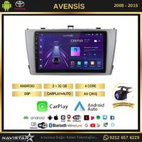 Toyota Avensis 2008-2015 Model 2+64GB Android 13 Kablosuz Carplay Navigasyon Multimedya Sistemi 