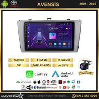 Toyota Avensis 2008-2015 Model 4GB + 64GB Android 13 Kablosuz Carplay Navigasyon Multimedya Sistemi 