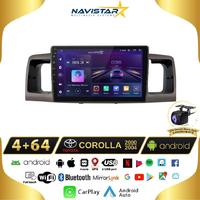 Toyota Corolla 2000-2004 Model 4GB + 64GB Android 13 Kablosuz Carplay Navigasyon Multimedya Sistemi 