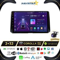 Toyota Corolla 2017-2020 Model 2+64GB Android 13 Kablosuz Carplay Navigasyon Multimedya Sistemi 