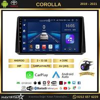 Toyota Corolla 2019-2021 Model 2+64GB Android 13 Kablosuz Carplay Navigasyon Multimedya Sistemi 