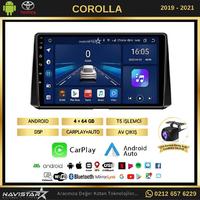 Toyota Corolla 2019-2021 Model 4GB + 64GB Android 13 Kablosuz Carplay Navigasyon Multimedya Sistemi 