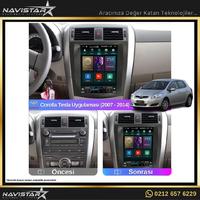 Toyota Corolla Tesla 2007-2014 Model 2GB + 32GB Kablosuz Carplay Navigasyon Multimedya Sistemi