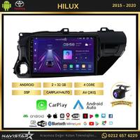 Toyota Hilux 2015-2020 Model 2+64GB Android 13 Kablosuz Carplay Navigasyon Multimedya Sistemi 