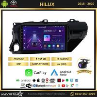 Toyota Hilux 2015-2020 Model 4GB + 64GB Android 13 Kablosuz Carplay Navigasyon Multimedya Sistemi 