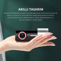 U700 Wifi 1080P 170° Geniş Açı Gece Görüşlü 128 GB Destekli Akıllı Araç içi Kamera