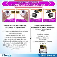 Uzaktan Izlemeli 4 Kameralı Wifi 320 Gb Harddisk 7 Inç Ekranlı Araç Kamera Seti