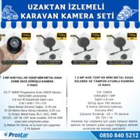 Uzaktan İzlemeli Karavan Kamera Seti 4 Kameralı 500 Gb Harddisk Dahil Kayıtlı 9 Inç Hdmi Ekranlı 