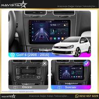 Volkswagen Golf 6 4GB + 64GB Android 13 Kablosuz Carplay 2008-2016 Navigasyon Multimedya Sistemi 