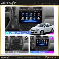 Volkswagen Jetta 2+64GB Android 13 Kablosuz Carplay 2005-2010 Navigasyon Multimedya Sistemi 