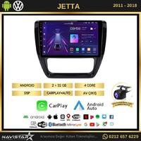 Volkswagen Jetta 2+64GB Android 13 Kablosuz Carplay 2011-2018 Navigasyon Multimedya Sistemi 