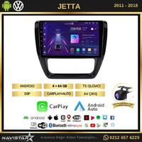 Volkswagen Jetta 4GB + 64GB Android 13 Kablosuz Carplay 2011-2018 Navigasyon Multimedya Sistemi 