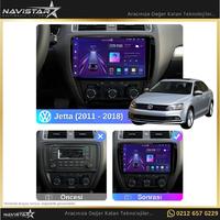 Volkswagen Jetta 4GB + 64GB Android 13 Kablosuz Carplay 2011-2018 Navigasyon Multimedya Sistemi 