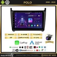 Volkswagen Polo 4GB + 64GB Android 13 Kablosuz Carplay 2008-2020 Navigasyon Multimedya Sistemi 