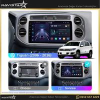 Volkswagen Tiguan 4GB + 64GB Android 13 Kablosuz Carplay 2006-2016 Navigasyon Multimedya Sistemi 