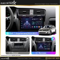 Vw Golf 7  Kablosuz Carplay 4GB + 64GB Android 13 Navigasyon Multimedya Sistemi