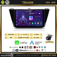 Vw Tiguan 2+32 GB Kablosuz Carplay 2016-2020 Android 13 Navigasyon Multimedya Sistemi