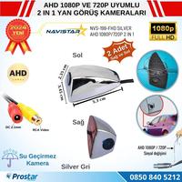 Yan Araç Kamerası AHD 1080P ve 720P Full HD Mini (Silver Gri) Özel Tasarım