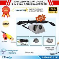 Yan Araç Kamerası AHD 1080P ve 720P Full HD Mini (Silver Gri) Özel Tasarım