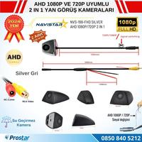 Yan Araç Kamerası AHD 1080P ve 720P Full HD Mini (Silver Gri) Özel Tasarım