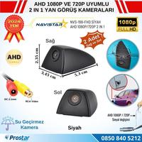 Yan Araç Kamerası AHD 1080P ve 720P Full HD Mini (Siyah) Özel Tasarım