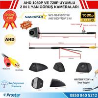 Yan Araç Kamerası AHD 1080P ve 720P Full HD Mini (Siyah) Özel Tasarım