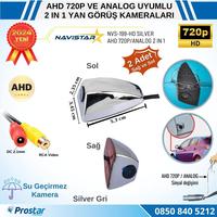 Yan Araç Kamerası AHD 720P ve Analog PAL Mini (Silver Gri) Özel Tasarım