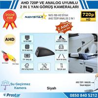 Yan Araç Kamerası AHD 720P ve Analog PAL Mini (Siyah) Özel Tasarım