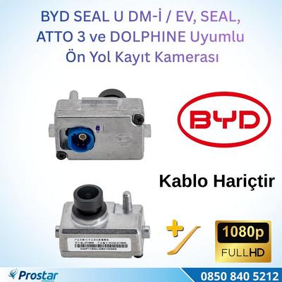 BYD SEAL U DM-i / EV, SEAL, ATTO 3 ve DOLPHINE Kablo Hariç Orijinal Ön Yol Kayıt Kamerası - 1080P Full HD