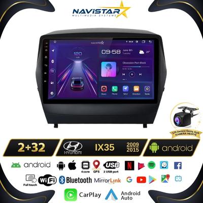 Hyundai Ix35 Kablosuz Carplay 2+64GB Android 13 Navigasyon Multimedya Sistemi 2009-2015 