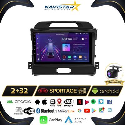 Kia Sportage 2+64GB Kablosuz Carplay 2010-2016 Android 13 Navigasyon Multimedya Sistemi 