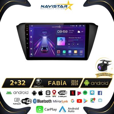 Skoda Fabia 2014-2019 Model 2+64GB Android 13 Kablosuz Carplay Navigasyon Multimedya Sistemi 