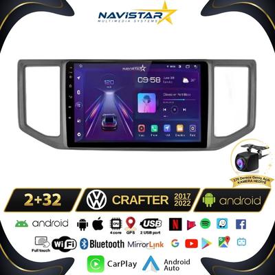 Volkswagen Crafter 2+64GB Android 13 Kablosuz Carplay 2017-2022 Navigasyon Multimedya Sistemi 